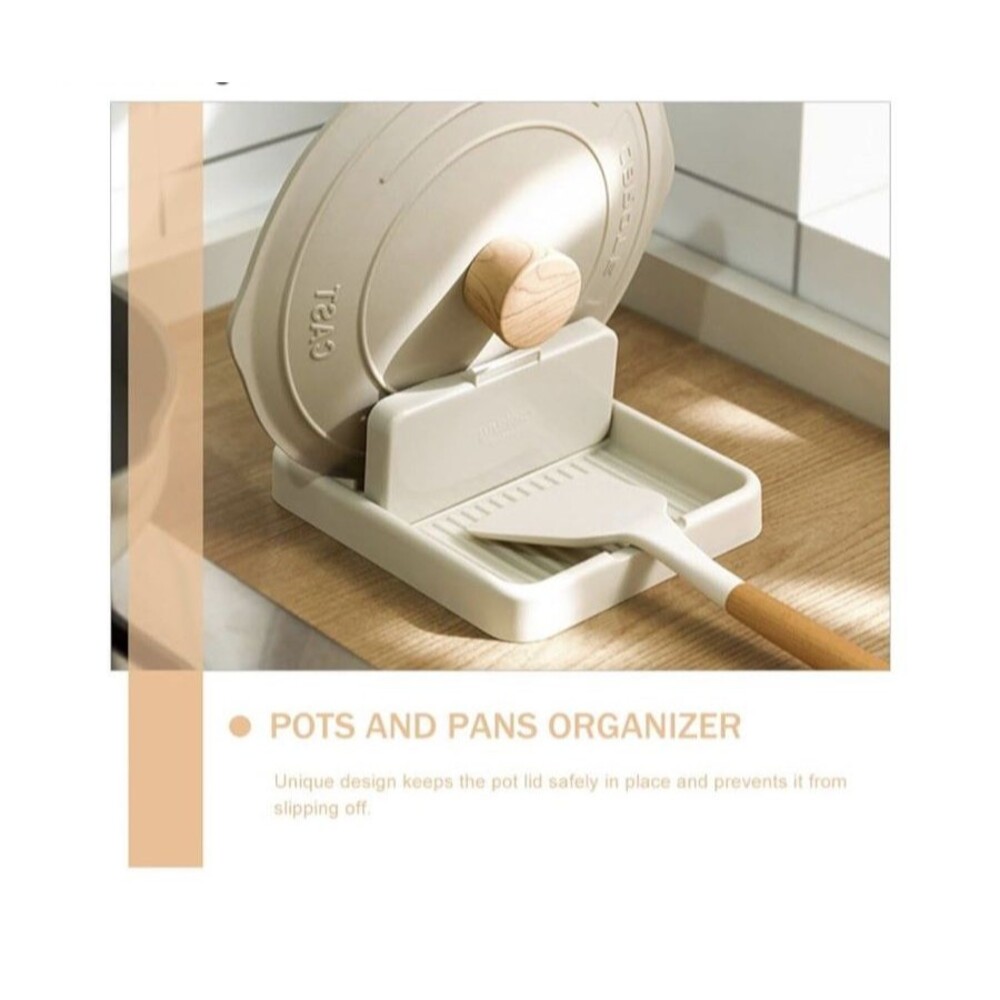 Foldable Pot Lid Spoon Rest Rack Kitchen Spatula Ladle Holder Stand NEW! - Picture 5 of 12